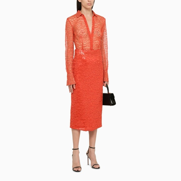 Laquan Smith lace shirt and sequin lace skirt.Brand new! - Picture 2 of 10